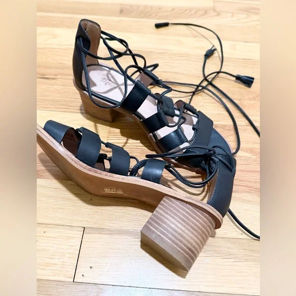 Madewell Daniela Block Heel Lace Up Sandals - Picture 8 of 13